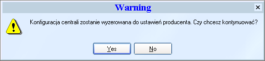 CENTRALA TELEFONICZNA CTL V Rys. 54 Restart centrali Funkcja ta umożliwia wykonanie tak zwanego gorącego resetu centrali, czyli wyłączenie i włączenie sprzętu bez utraty zapisanych danych.