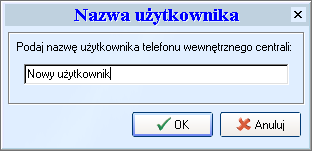 CENTRALA TELEFONICZNA CTL V Użytkownicy Ustawienia użytkowników Ustawienia ogólne Rys. 57 W tym oknie menu, ustawiamy podstawowe parametry użytkownika centrali.