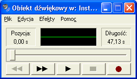 CENTRALA TELEFONICZNA CTL V Po wskazaniu pliku, możesz dokonać jego odsłuchania w celu sprawdzenia poprawności odsłuchu.