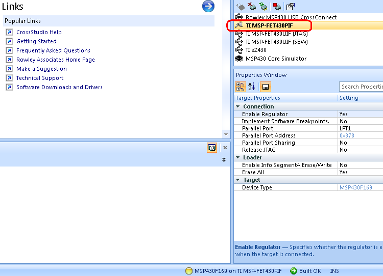 Konfiguracja pakietu CrossStudio for MSP430 2.0. 1. Przed rozpoczęciem pracy przeczytaj całego manuala. 2. Gratulujemy wyboru modułu MMmsp430x1xxx.