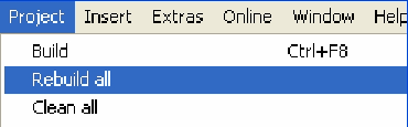 7. Po napisaniu programu wybieramy Project\Rebuild All 8. Wgranie programu programu Online\Login lub F11 9. W przypadku wystąpienia komunikatu 10.
