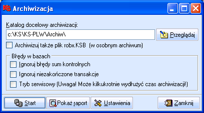 Serwis Moduł 64 Serwis Wymagane, Odłożone, Administrator. W celu ustawienia parametrów uruchomienia zadania należy wybrać przycisk F4 Zmień.