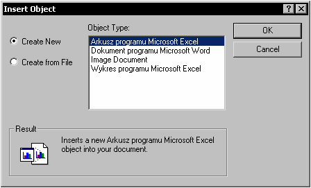 4.) Wszystkie programy w technologii ActiveX są wyświetlane. Wybrać odpowiedni i utworzyć nowy schemat. Jeżeli schemat Puż istniepe, można użyć a następnie wybrać plik. 5.) Kliknąć na "OK".