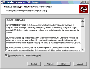 MSR Manager 15 - do poprawnej pracy wymagany jest DotNET Framework 3.