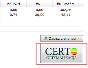 Z modułu CERTO Optymalizacja moŝna korzystać na potrzeby: audytu energetycznego wykonanego w programie Aterm (optymalizacja jest zasadniczym etapem tworzenia audytu energetycznego) audytu remontowego