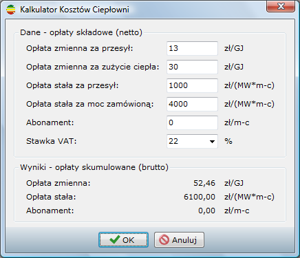 3. Koszty ciepła Określenie kosztów produkcji ciepła na c.o. i wentylację oraz ciepłą wodę uŝytkową jest pierwszym krokiem na drodze do przeprowadzenia optymalizacji budynku.