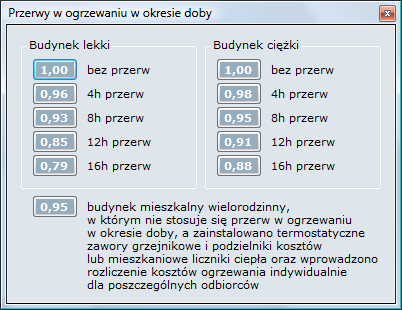 określić docelowe przerwy dobowe (wd) i tygodniowe (wt) kaŝdego źródła: MoŜna je wprowadzić z ręki lub z podpowiedzi z RMI w