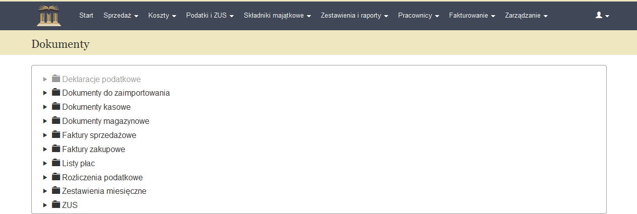 Rysunek 10. Platforma ebuchalter24.pl - zarządzanie asortymentem 2.3. Przesyłanie plików i importowanie dokumentów Każdy zalogowany użytkownik może przesłać na platformę własne pliki.