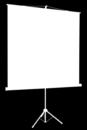 ekrany POP (ścienne i na trójnogu) Biała, matowa powierzchnia Matt White, z czarnym obramowaniem wokół ekranu dla zwiększenia kontrastu oglądanego obrazu. Szeroki kąt widzenia.