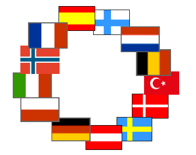 2. EN Plus Electromobility+ 1/2 Konsorcjum EN+: składa się z 9 państw: (FR,DE,AT,NL,NO,FI,SE,PL,DK), 3 regionów: BELGIA (Flandria), WŁOCHY (Piemont), Hiszpania (Andaluzja) oraz Turcji; Celem