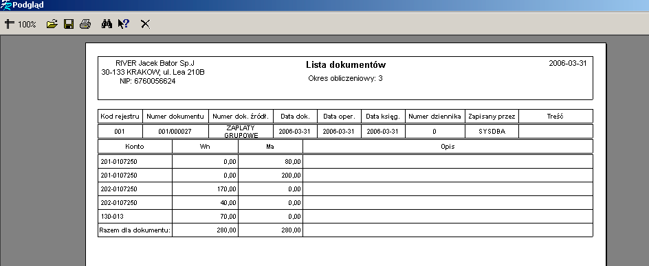 - kontrola numeracji dokumentów W celu zbadania ciągłości numeracji wskazujemy miesiąc, w którym będziemy sprawdzać dokumenty oraz zakres zwracanych wyników.