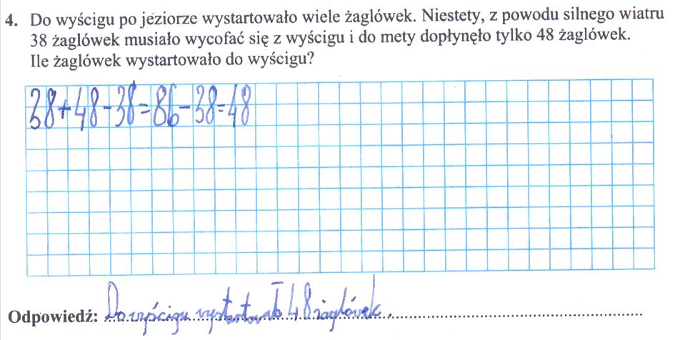 Rozwiązało je wówczas poprawnie 79,2% trzecioklasistów.