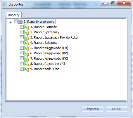 5.5 Import i eksport raportów Jedną z funkcji sprawiających, że Comarch OPT!