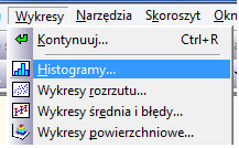 Jako wynik otrzymujemy domyśle histogram dla przedzia ów jeśli