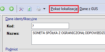 30 Budowa modułu CRM Statystycznego do bazy danych enova) i zaakceptować czynność przyciskiem Pobierz dane. Rys. 23 Formularz kontrahenta Pole Kod nie jest uzupełniane automatycznie i pozostaje w nim?