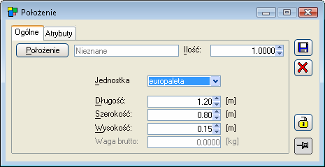 Rys. 2.134 Jednostki składowania w oknie: Słowniki kategorii.