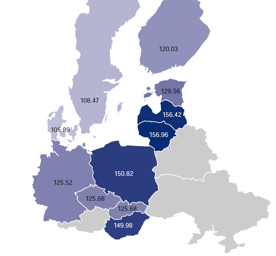 PLN/MWh, natomiast w czerwcu za 162,33 PLN/MWh 8% spadek wartości.