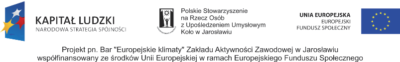 6 zł), kanapki (polskie kiełbasa, ser, czerwona cebula, ogórek kiszony, sałata i sos czosnkowy; francuskie szynka, ser camembert, pomidor, bazylia, sałata; angielska grillowany boczek, pomidor,