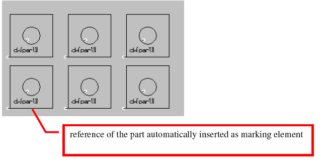 options (Opcje zapisu) Execute nesting module (Wykonaj moduł gniazdowania) > Automatic mark (Znak automatyczny) #0: