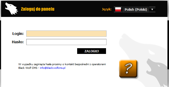 Logowanie/wylogowanie do/z panelu administracyjnego Aby zalogować się do panelu administracyjnego, należy wejść na adres swojego serwisu/sklepu np. www.testowy.pl i dopisać / admin/.