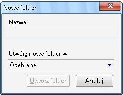 6.6. Tworzenie własnego folderu W widoku drzewa folderów możemy utworzyć też własne foldery.