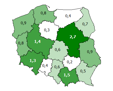 Dolny Śląsk odwiedzony został licznie przez Rosjan (33,9 tys.), Brytyjczyków (27,8 tys.), Francuzów (17,7 tys.) oraz Włochów (15,5 tys.) 138.