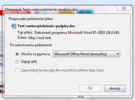 23. Dodano możliwość pobrania dokumentu w wersji do edycji na podstawie dokumentu PDF automatycznie utworzonego podczas podpisywania dokumentu WORD/OpenOffice Możliwość