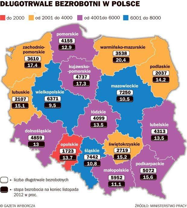 123 Zwiększanie wartości dodanej podstawowej produkcji rolnej i leśnej Stopa bezrobocia za styczeń 2013 14,2 % Przykładowo; 1. Wieluń - 11,8 % 2. Chełm - 19,4 % 3.