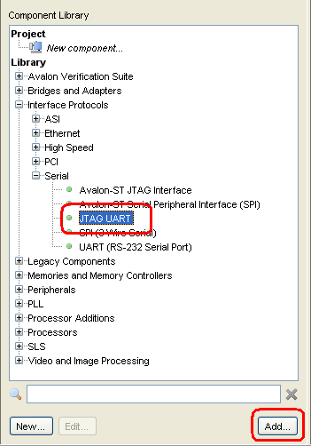 Dołączamy do procesora interfejs JTAG dla możliwości programowania jego pamięci programu z komputera PC.