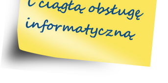 Tak duży zakres oczekiwań pracodawcy nie jest możliwy do spełnienia przez jednego czy nawet kilku informatyków zatrudnionych we własnym dziale informatycznym.