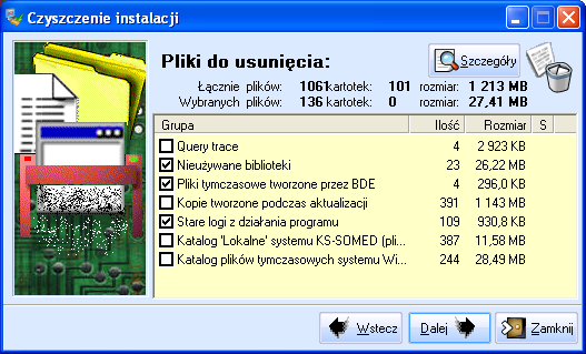 Moduł 65 Inne Otwórz plik, Notatnik, Opcje, Edytor SQL, Spakuj pliki edytora SQL, Usuń pliki edytora SQL, Wyłącz rejestrację i zamknij, Zamknij. Aby wygenerować plik query.trc.