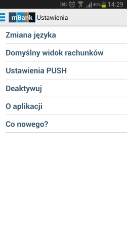 Logowanie gestem wymaga jednak wcześniejszej parametryzacji w mbank CompanyNet, której należy dokonać w następujący sposób: Zalogować się do mbank CompanyNet i wybrać zakładkę Mój Profil/Preferencje.