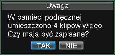 d) Wybrać pliki z nagraniami, które mają być wyeksportowane. Przed przystąpieniem do archiwizacji nagrań można zweryfikować nagrania po naciśnięci przycisku Wyświetl.