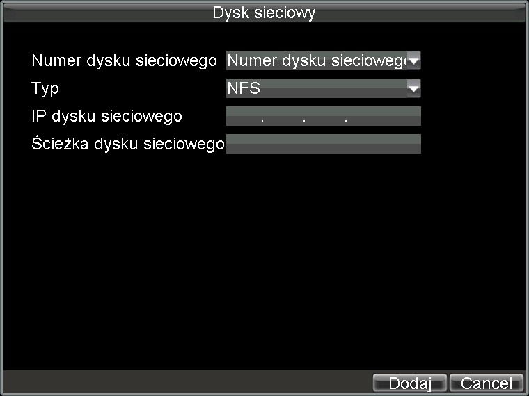 a) Z menu głównego wywołać pozycję Dysk. Rys. 11-B. Zarządzanie dyskami b) Nacisnąć przycisk Dodaj.