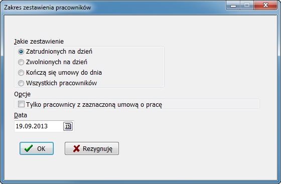 Przechodzimy do listy pracowników komendą Płace Pracownicy i dla wybranego pracownika wybieramy komendę Inne Średnie wynagrodzenia.