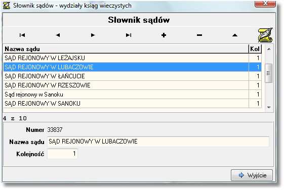 Grupa słowników pomocniczych. Grupa słowników pomocniczych, jak sama nazwa wskazuje, służy do ułatwienia pracy z programem i używana jest podczas edycji kart opłatkowych.