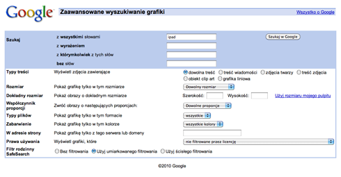 narysowanej w programie graficznym. W przypadku zdjęć można dodatkowo określić rodzaj rozszerzenia, jaki nas interesuje.