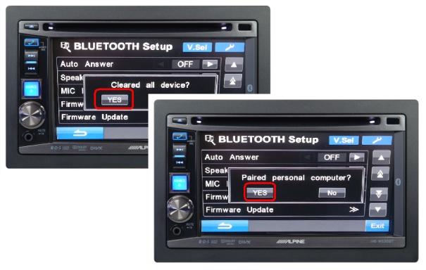 Dwa razy kliknij na "Alpine CD Receiver" w okienku "Devices and Printers" 2. W okienku "Bluetooth Device Control" kliknij na "Alpine AV Receiver". 3.