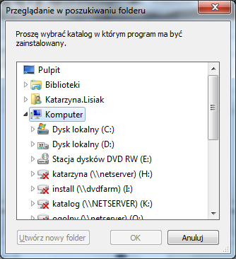 W przypadku jeśli dana kategoria baz pozostanie w całości zaznaczona podczas wyboru elementów do instalacji (co oznacza, że użytkownik chce zainstalować wszystkie należące do niej bazy z płyty), może