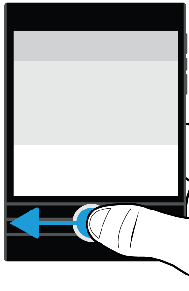 Ustawienia Usuwanie tekstu za pomocą opcji Klawiatura BlackBerry Na klawiaturze Klawiatura BlackBerry przesuń palcem z prawej do lewej strony, aby usunąć wyraz.