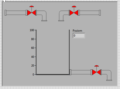 Ćwiczenie 7. Zastosowanie mechanizmu LabVIEW Web Server... ZTMAiPC elementu będzie podświetlona na czarno. Zmienić napis Boolean na Poziom. Kliknąć poza etykietą.