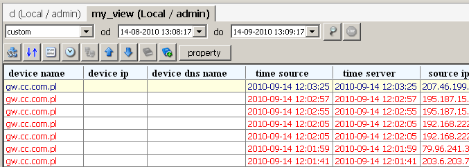 3.4 Displaying data With the view window open it is time to get a look at some log data! To do this a time frame must be defined.