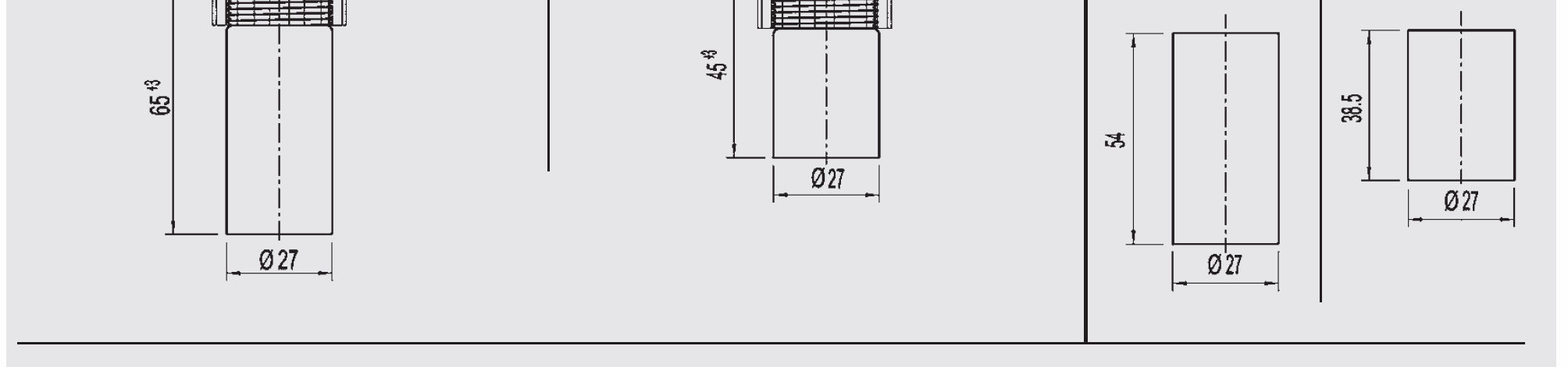 0,5 mm 2 / AWG 20 z końcówkami splecionymi, przekrój zewn. przewodnika 6,8 mm, IP 67 Kod zamówienia: DL Przewody przekroju przewodnika maks. 0,5 mm 2 / AWG 20 z końcówkami splecionymi, przekrój zewn.