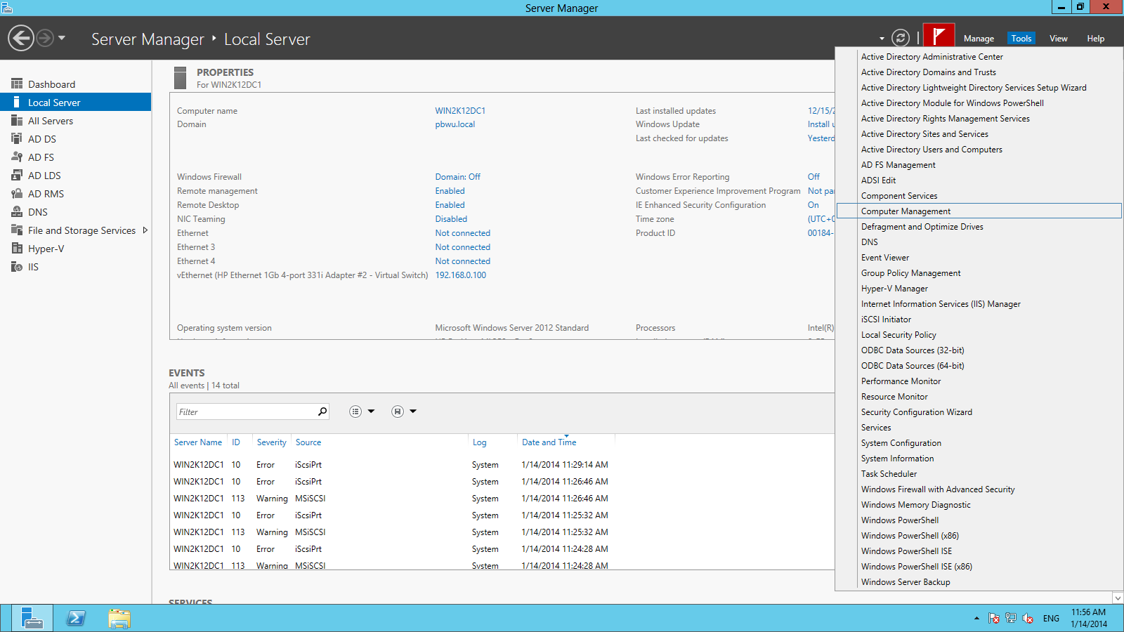 3. Na serwerze WINDOWS SERVER 2012, konfiguracja dysku utworzonego poprzez iscsi, Po podłączeniu iscsi LUN, pora na konfigurację dysku, tzn.