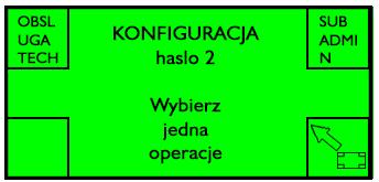 Obsługa techniczna Możliwe jest ustawienie hasła dającego dostęp dla personelu