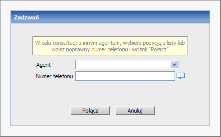 Agent, który przekazał rozmowę uzyskuje status "wolny", pozwalający na przydzielenie mu kolejnego połączenia.