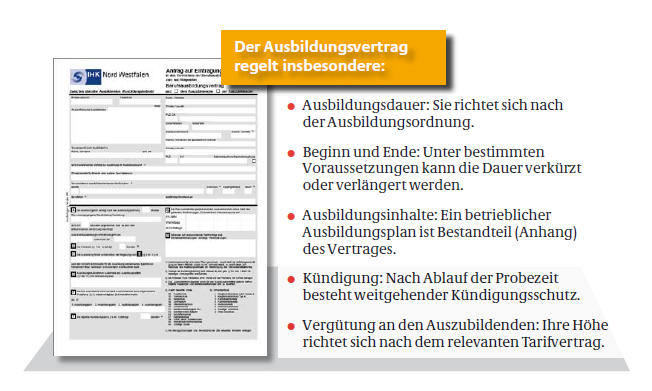 Dualny system ksztalcenia zawodowego Umowa o pracę w celu nauki zawodu Umowa zawiera: dokładne określenie zawodu nabywanego w zakładzie pracy, nazwę oraz adres zakładu, imię i nazwisko oraz adres