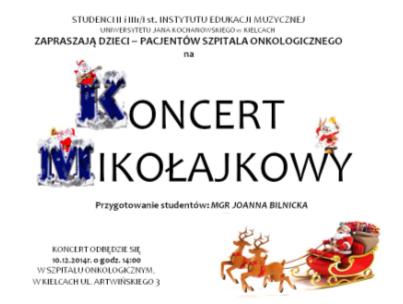 13. Bajka muzyczna Zbuntowana orkiestra dla dzieci w wykonaniu studentów IEM, w reżyserii Joanny Sztejnbis-Zdyb i Anny Grochulskiej, Aula UJK 10.06.2014r. 14.