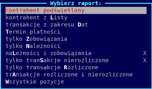 F8 filtr widocznych kolumn (możliwość wyłączania z widoku, ustawienie kolejności oraz szerokości) F9 wydruk graficzny bieżącego widoku na drukarkę do drukowania metek F10 wyjście z modułu