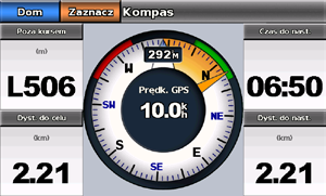 Tryb morski: Korzystanie z Deski rozdzielczej Tryb morski: Korzystanie z Deski rozdzielczej Używaj Deski rozdzielczej aby uzyskać dostęp do ważnych danych nawigacyjnych na jednym ekranie bez